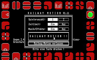 Railway Motion atari screenshot